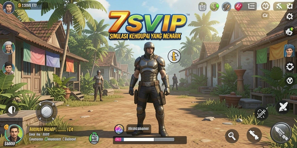 Screenshot gameplay <strong>7SVIP</strong> menunjukkan karakter yang berinteraksi di dunia simulasi.