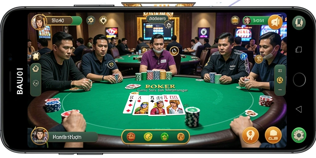 Tampilan seru gameplay poker di BARU01 yang penuh strategi.
