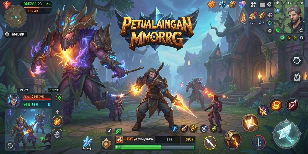 Tampilan gameplay menarik dari BNI789 dalam dunia MMORPG.