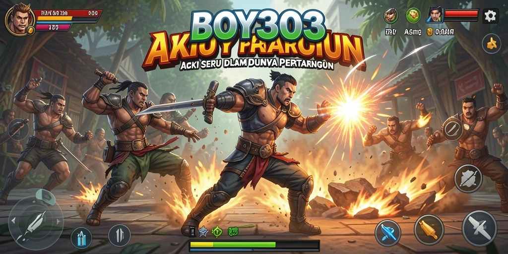 Tampilan seru dari pertarungan epik di BOY303.