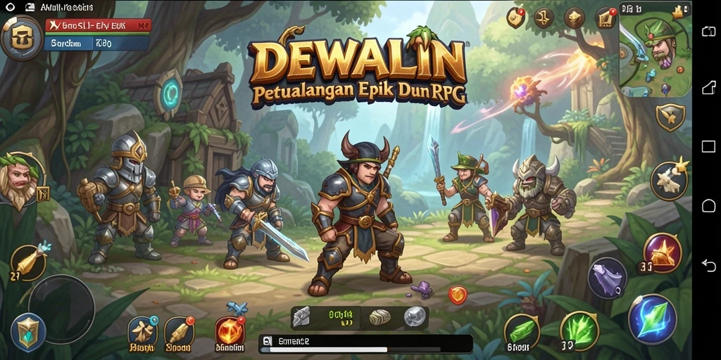 Tangkapan layar menunjukkan aksi pertempuran seru dalam DEWALIN.