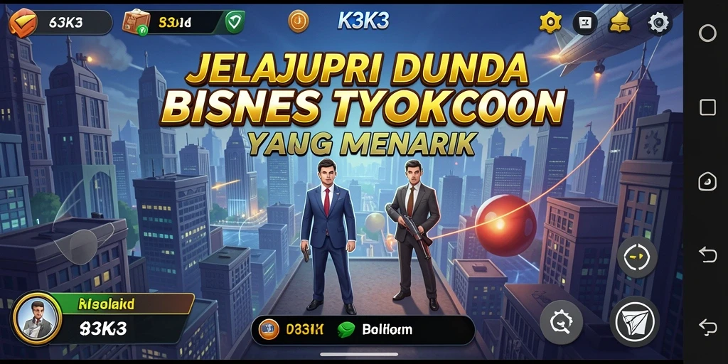 Screenshot utama K3K3 menampilkan gameplay Tycoon yang mengasyikkan.