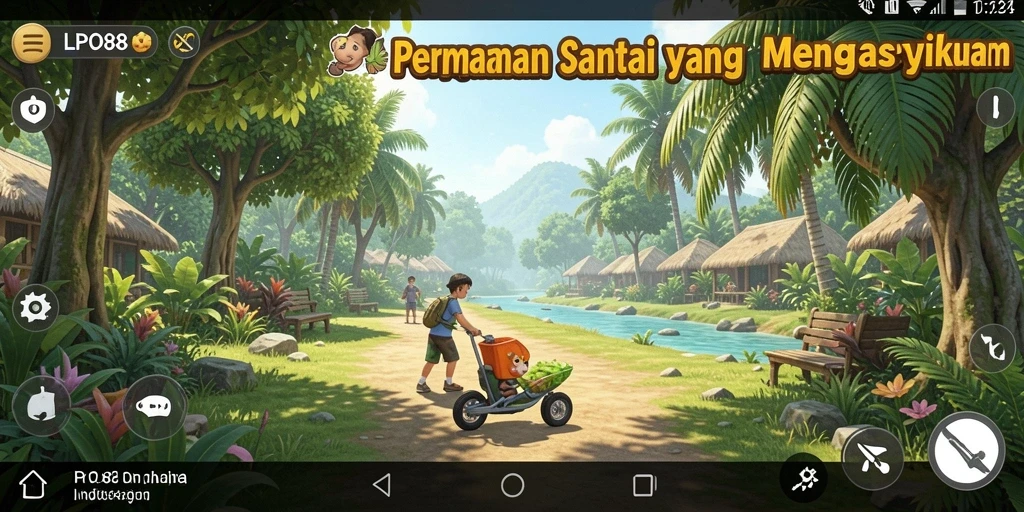 Screenshot dari gameplay LPO88 yang penuh warna dan menantang.