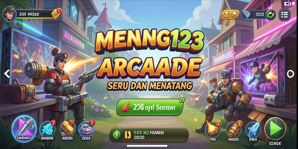 Screenshot gameplay MENANG123 menampilkan aksi seru dan tantangan arcade.