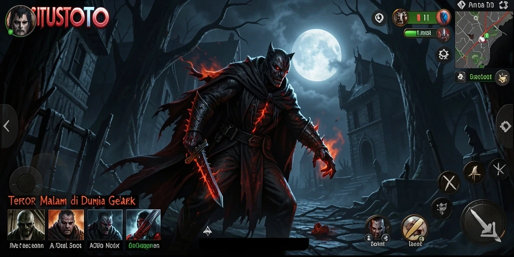 Tampilan gameplay menegangkan dalam SITUSTOTO dengan atmosfer Horror.