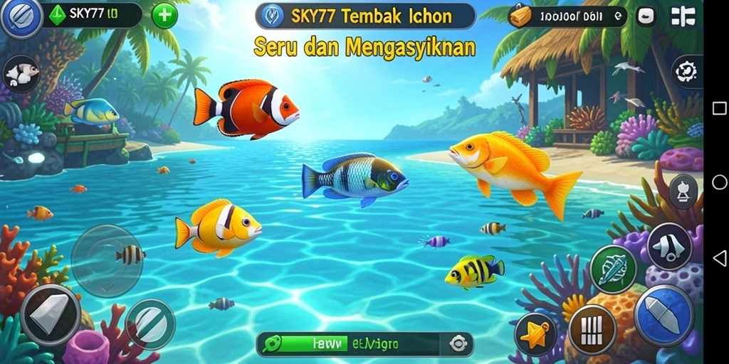 Tampilan gameplay <strong>SKY77</strong> yang menarik saat berburu ikan.