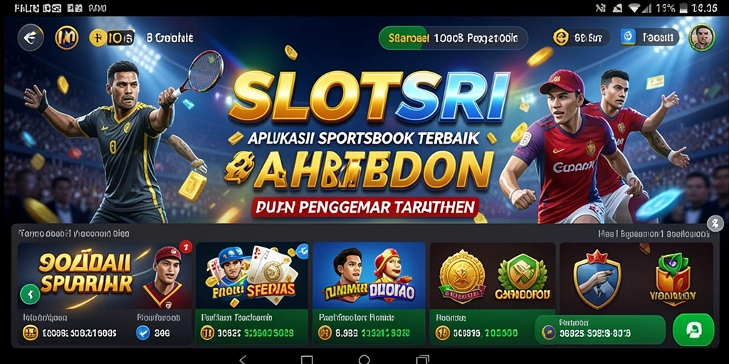Screenshot menampilkan gameplay menarik dari aplikasi SLOTSRI yang mendebarkan.