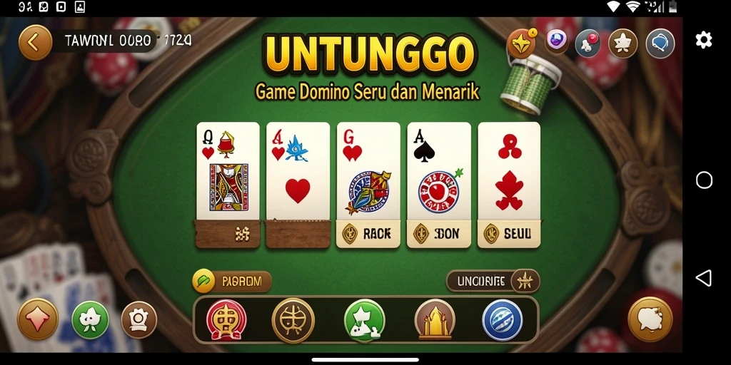 Tampilan gameplay UNTUNGGO yang seru dan mendebarkan.