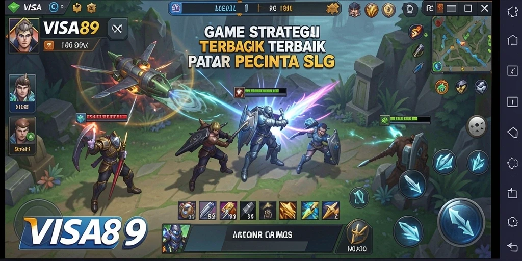 Tampilan seru gameplay strategi di VISA89.