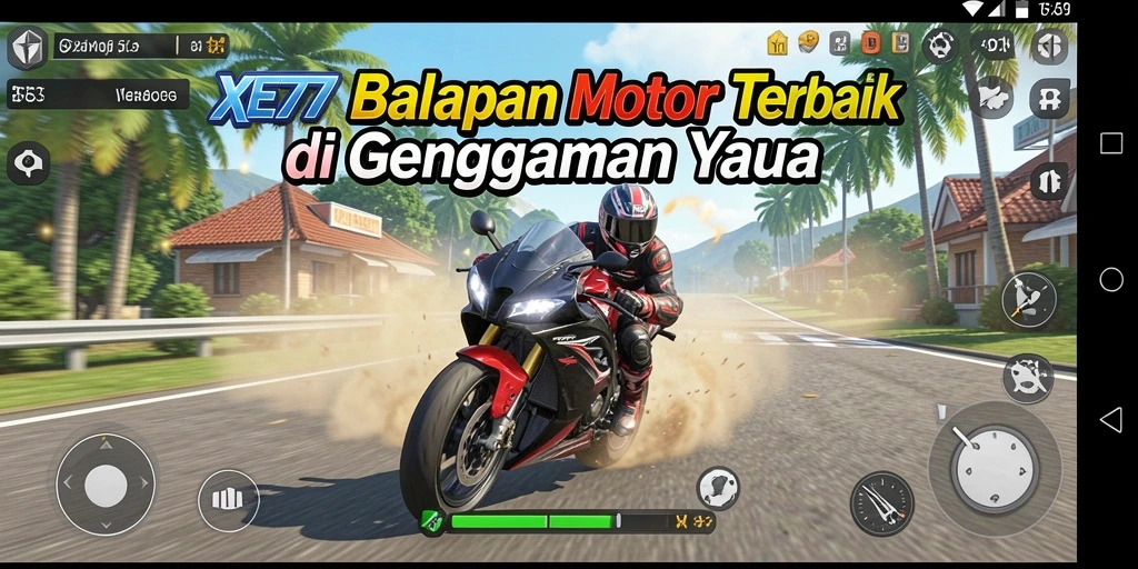 Tampilan balapan motor yang mendebarkan di XE77.